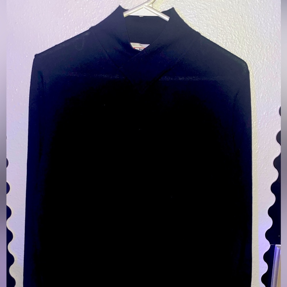 Talbots Merino Wool super soft, not ichy at all.